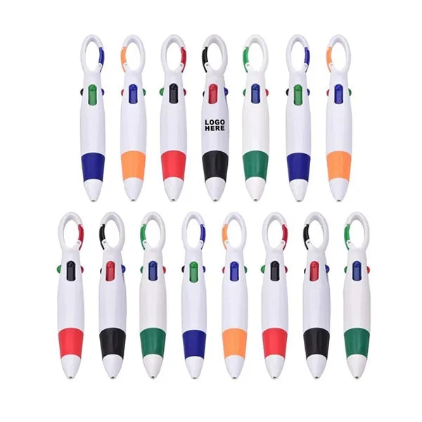 Student Four-color Portable Marking Ballpoint Pen