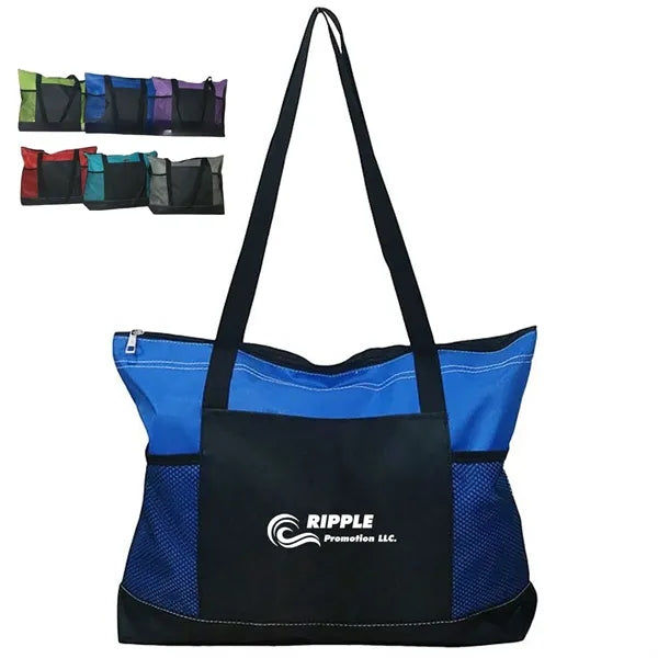 Portable Select Zipper Tote Bag Shopping Beach Travel