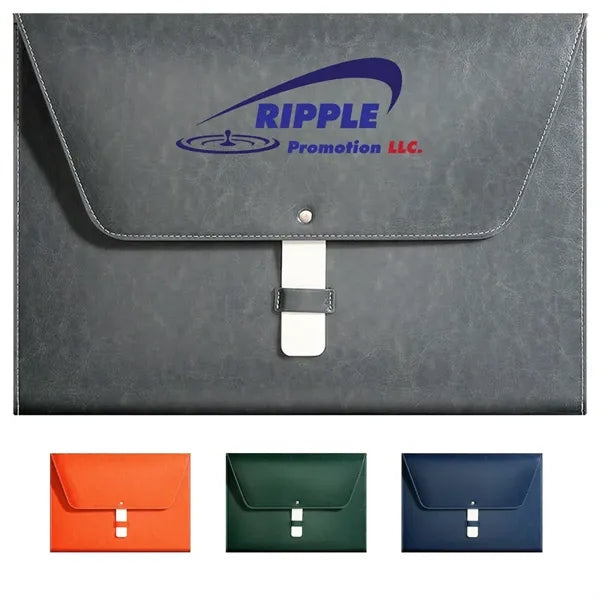 Leather Business Document Test Paper Information Bag A4