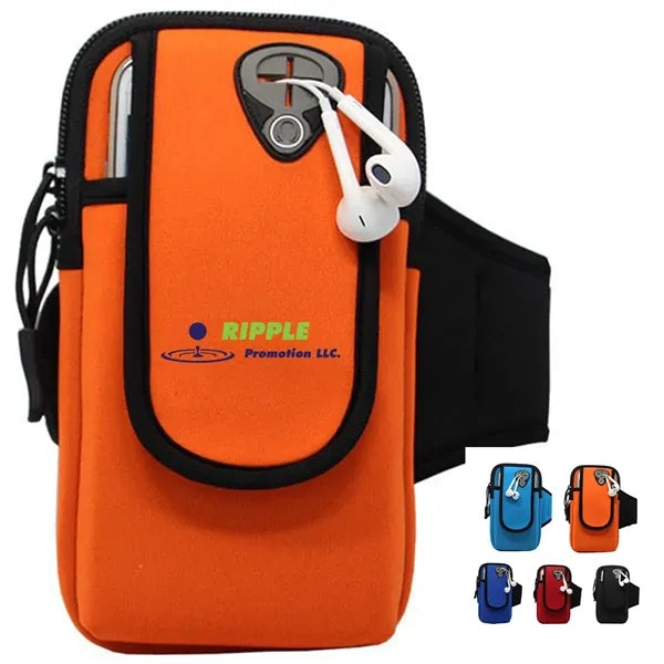 Outdoor Mobile Phone Earphone Arm Bag Running Fitness
