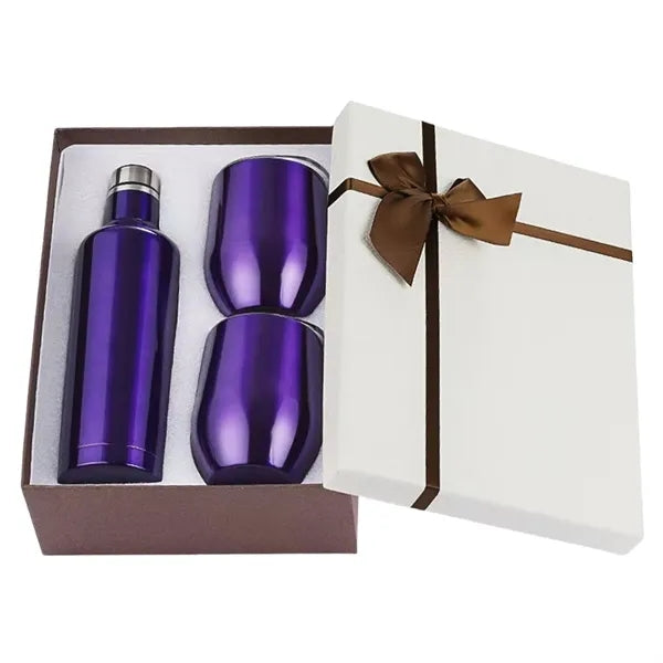17oz 3pcs Set Stainless Steel Bottle Cups Wine Tumbler