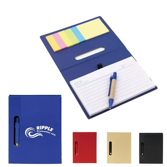 Notebook Steno Pads Lined Notepad with Pen and Sticky Notes