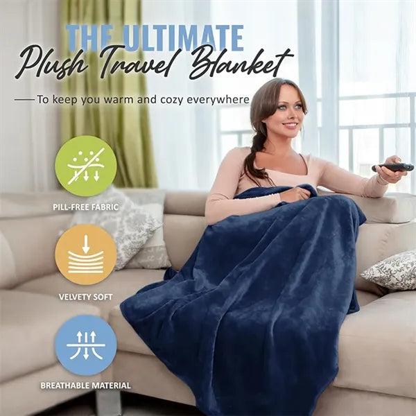 Soft Flannel Travel Blanket