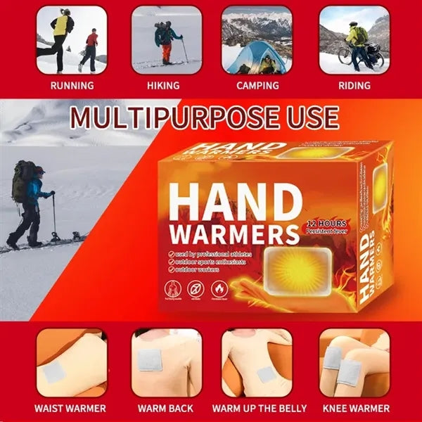Portable self-heating body warmer patch