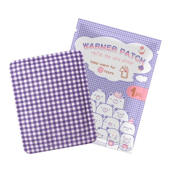Portable self-heating body warmer patch