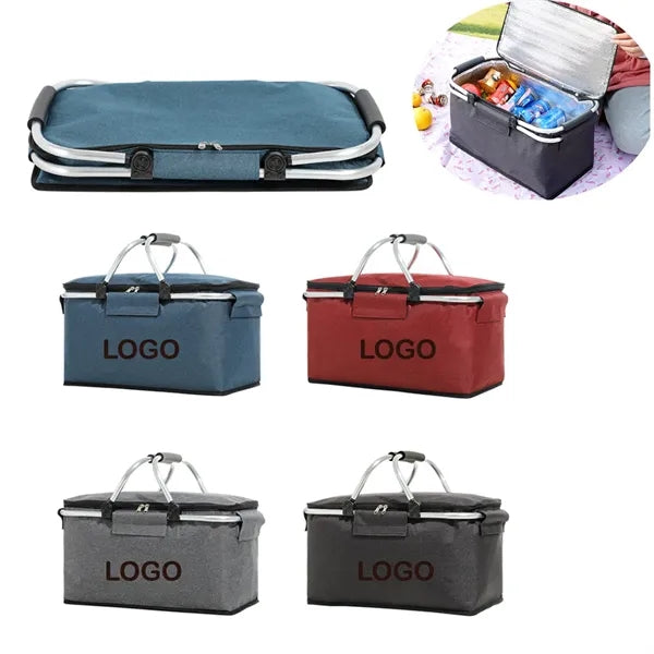Folding Picnic Camping Basket