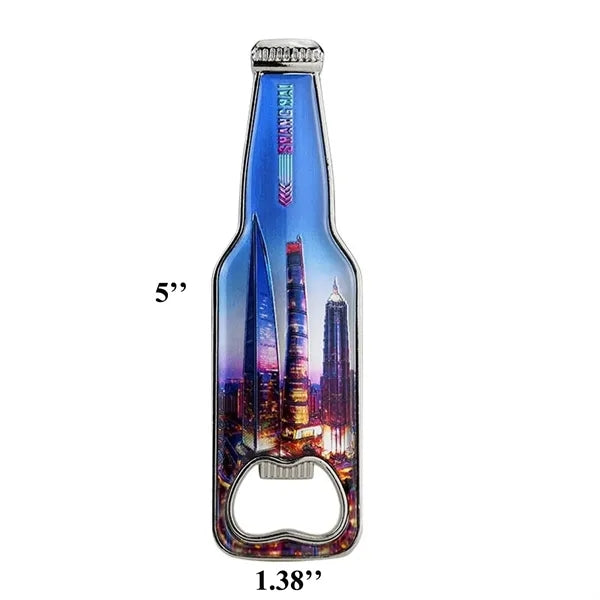Bottle Shaped Opener Refrigerator Sticker Fridge Magnet