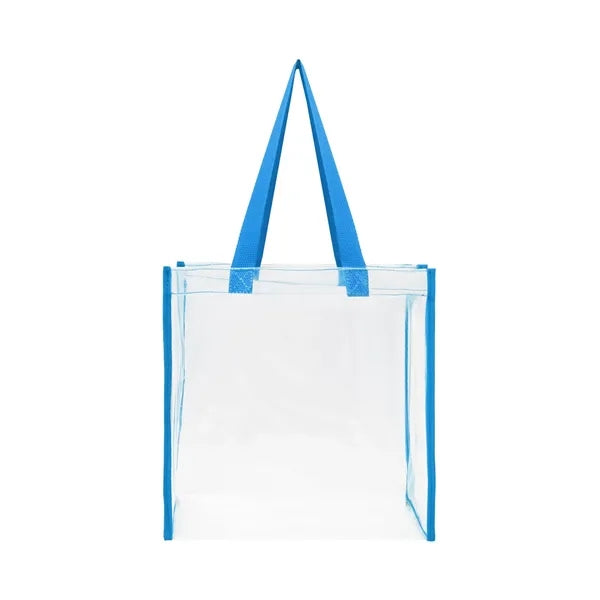 Stadium Approved Clear Transparent Pvc Tote Bag (12"X12"X6")