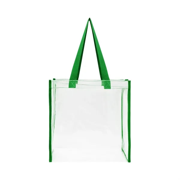 Stadium Approved Clear Transparent Pvc Tote Bag (12"X12"X6")