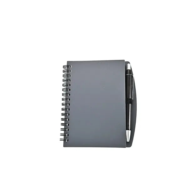 A6/A5 Basic Matte Cover Spiral Notebook with Pen