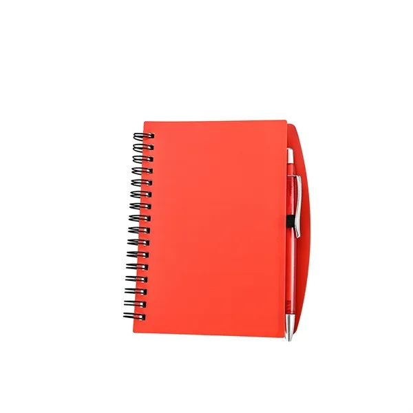 A6/A5 Basic Matte Cover Spiral Notebook with Pen