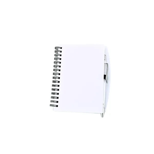 A6/A5 Basic Matte Cover Spiral Notebook with Pen