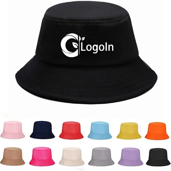 Summer Bucket Hat Cotton Sun Cap for Fishing Outdoor