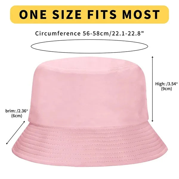 Summer Bucket Hat Cotton Sun Cap for Fishing Outdoor