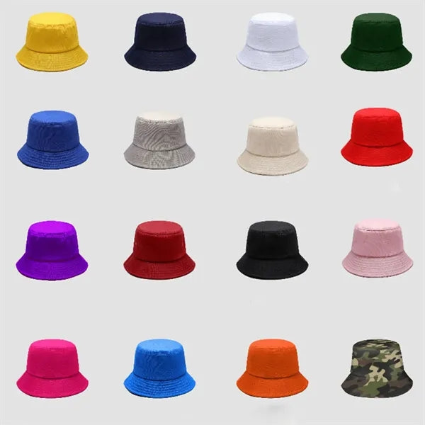 Summer Bucket Hat Cotton Sun Cap for Fishing Outdoor