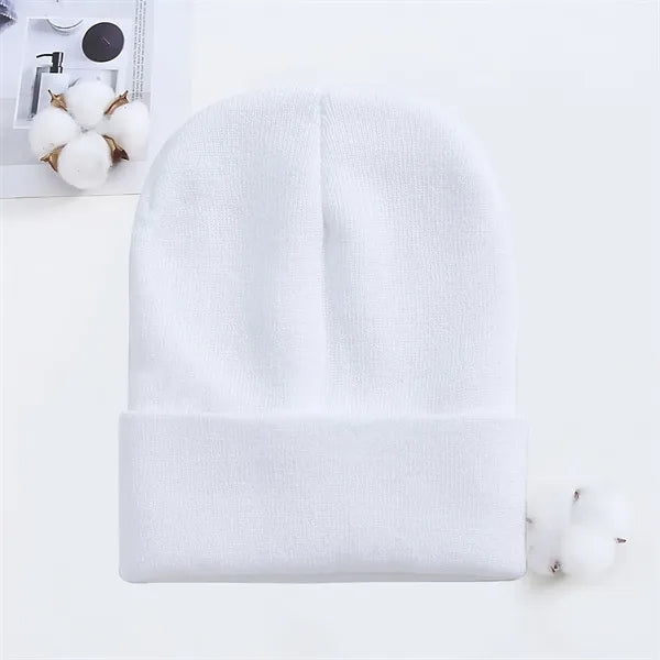 Winter Beanie Hat for Men Women Warm Cozy Knitted Cuffed Cap