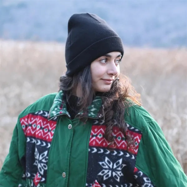Winter Beanie Hat for Men Women Warm Cozy Knitted Cuffed Cap