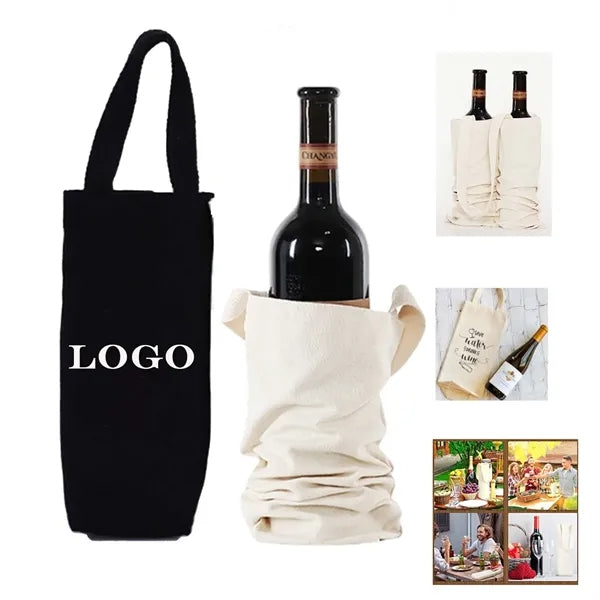 Single Bottle Wine Tote Bag
