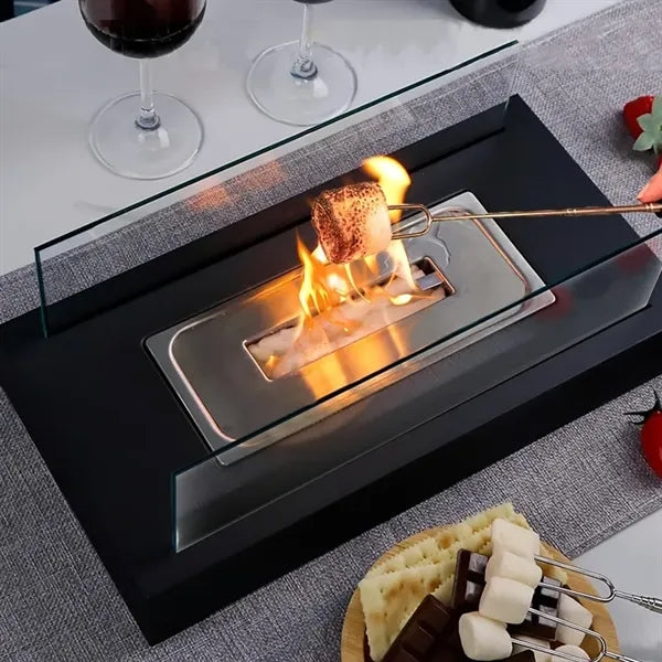 Portable Rectangular Ethanol Fireplace