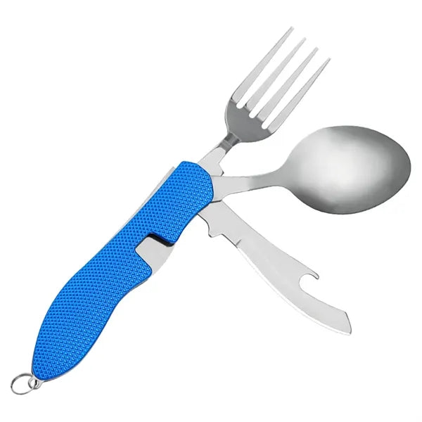 Multifunctional Outdoor Foldable Cutlery with Knife, Fork an