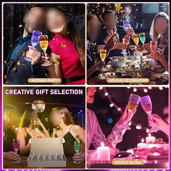 LED Colorful Glowing Cup for Weddings and Christmas Parties