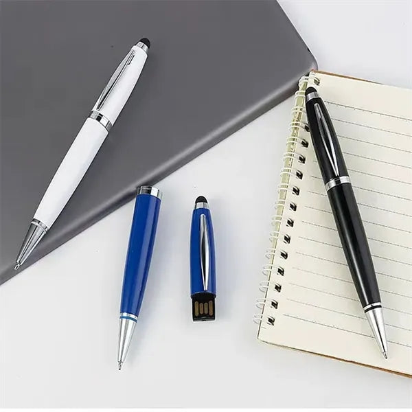 3 in 1 Touch Screen Metal Ballpoint Pen USB Flash Drive