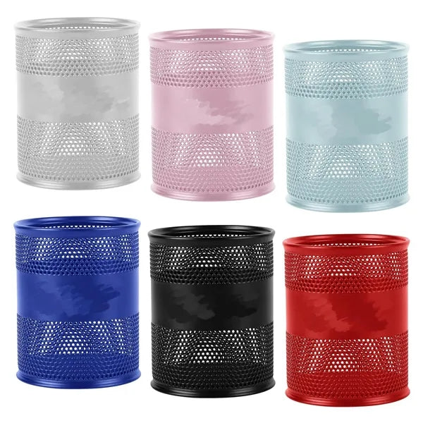 Round Mesh Pen and Pencil Cup