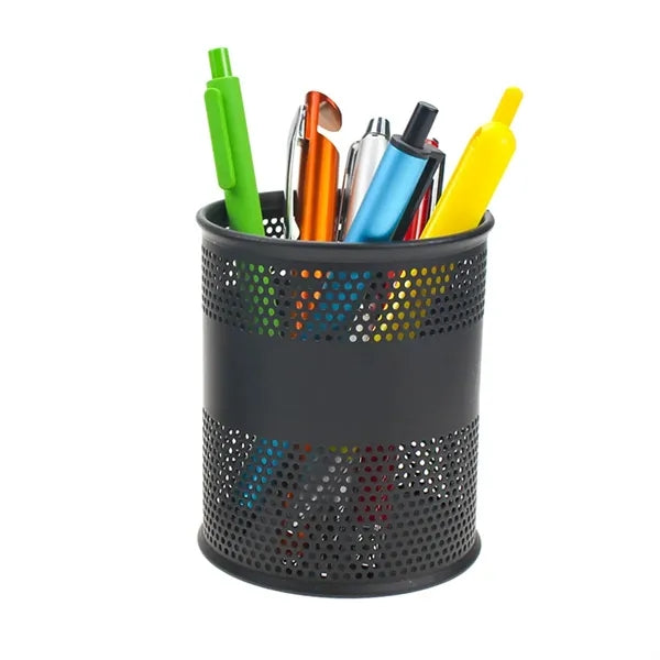 Round Mesh Pen and Pencil Cup