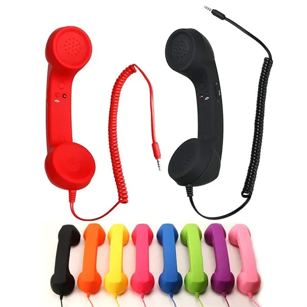 3.5mm Vintage Handheld Radiation Proof Telephone Handset