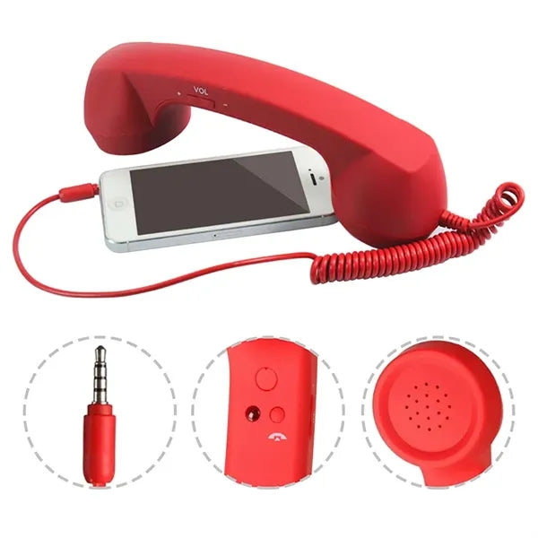 3.5mm Vintage Handheld Radiation Proof Telephone Handset