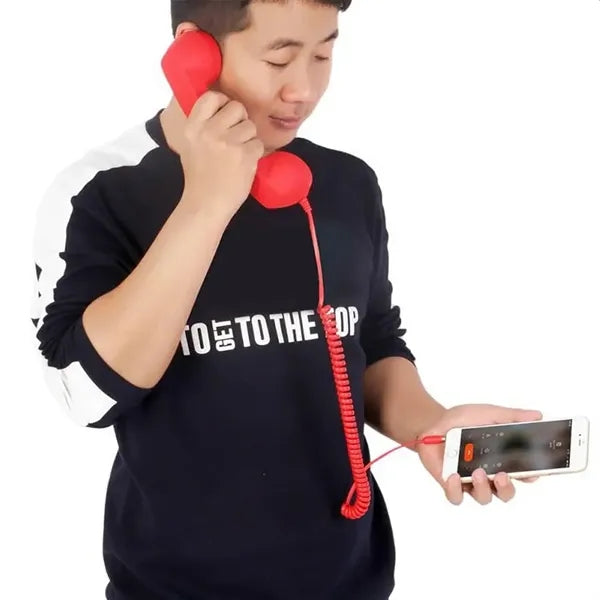 3.5mm Vintage Handheld Radiation Proof Telephone Handset