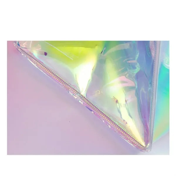Holographic PVC Premium Clear Tote Bag w/ Stable Handle