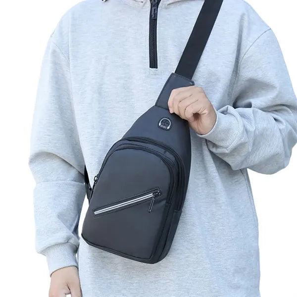Multipurpose Strap Bag Backpack with Hole Hiking Shoulder