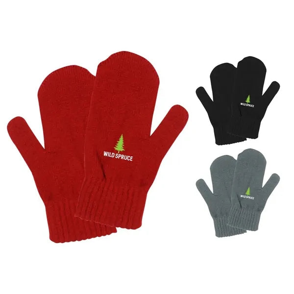 Solid Color Knitted Mitten