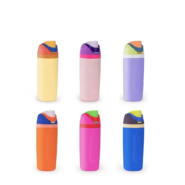 24oz Insulated Stainless Steel Sports Water Bottle with Stra