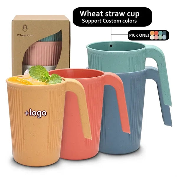 Unbreakable Plastic Cups with Handles