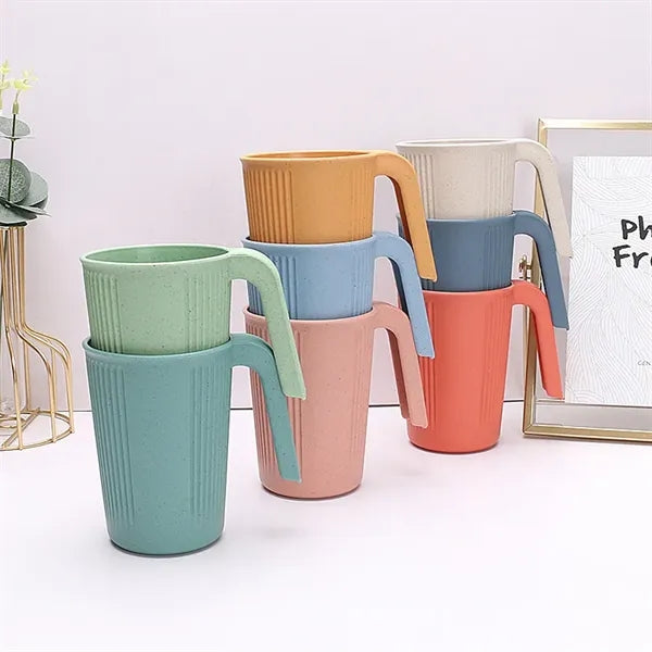 Unbreakable Plastic Cups with Handles