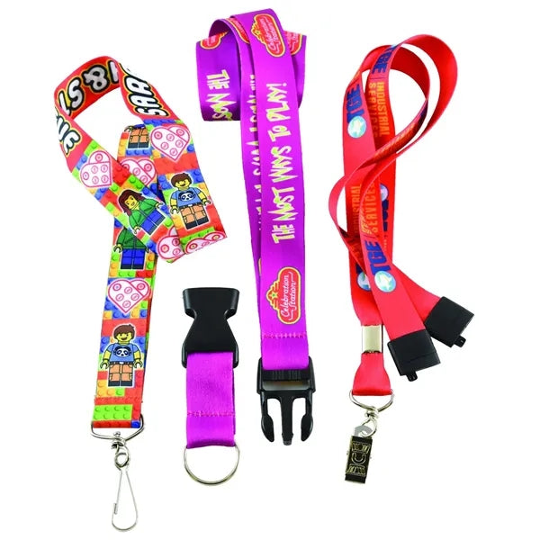3/4" Full Color Sublimation Lanyard