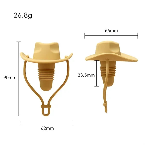 Funny Hat Shaped Decorative Wine Sealer Bottle Stopper