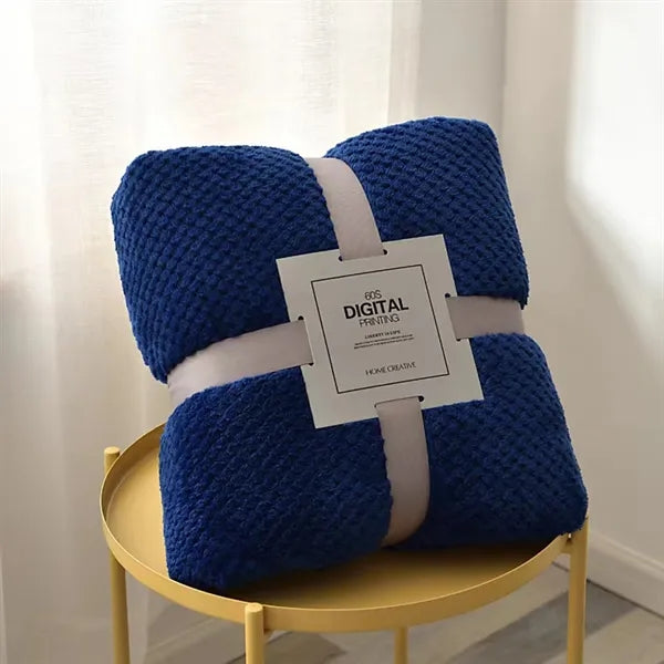 Lattice Flannel Plush Fleece Blanket