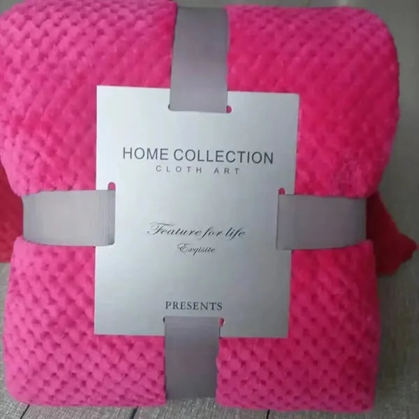 Lattice Flannel Plush Fleece Blanket