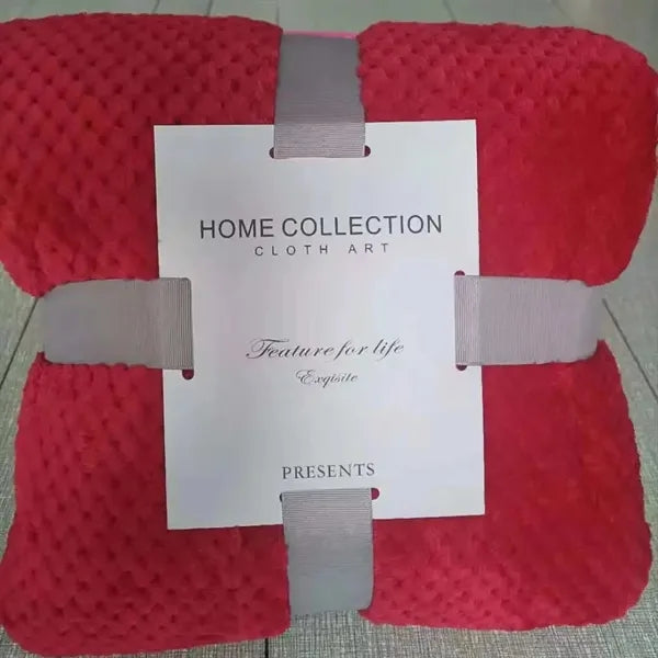 Lattice Flannel Plush Fleece Blanket
