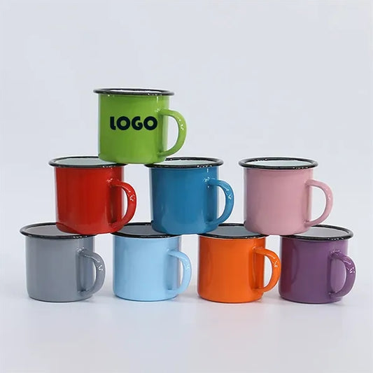Creative Enamel Indoor And Outdoor Tea Cups