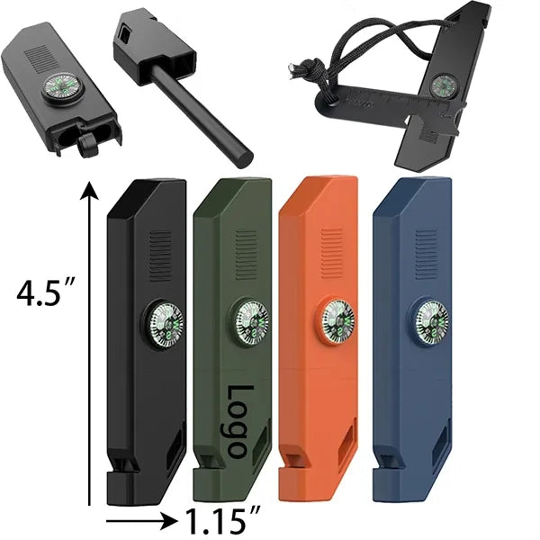 Multifunctional Flint Scraper With Compass