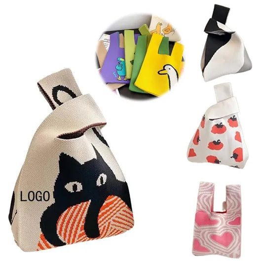 Cute And Soft Pattern Joker Portable Knitting Bag