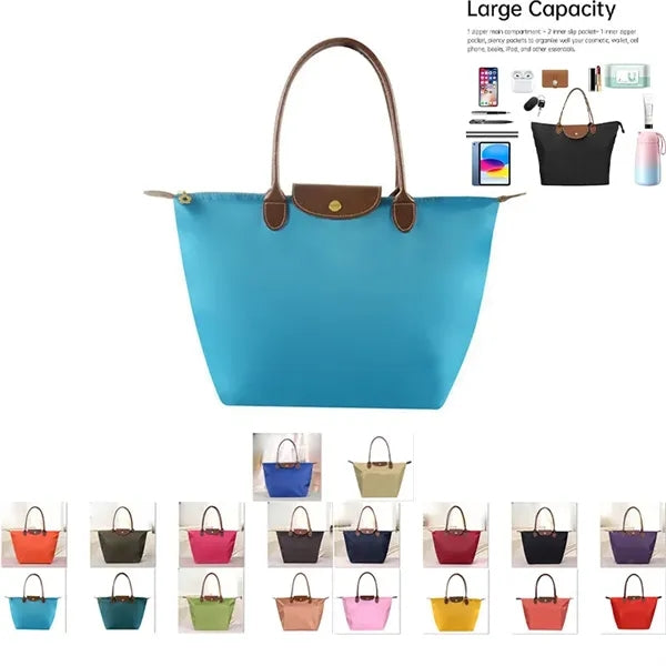 Lightweight Packable Foldable Zipper Travel Shoulder Bag