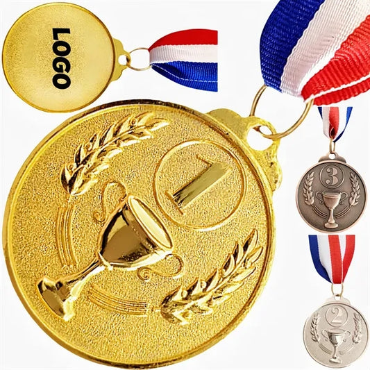 Medals Gold Silver Bronze for Kids Adult Sports Games party