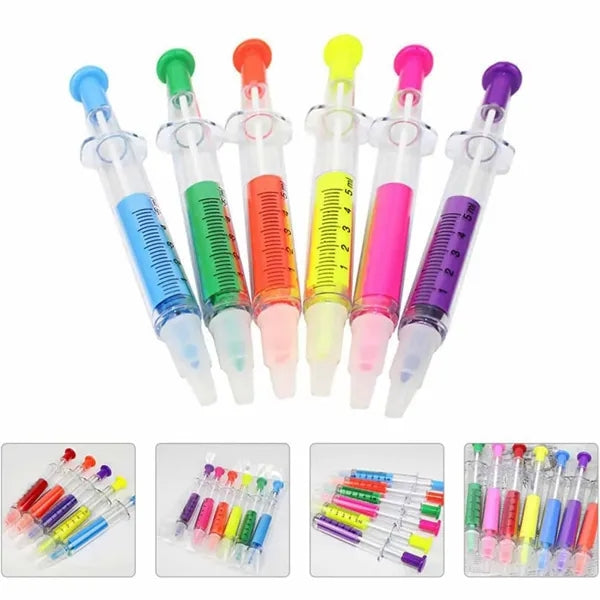 Syringe Highlighter Pens