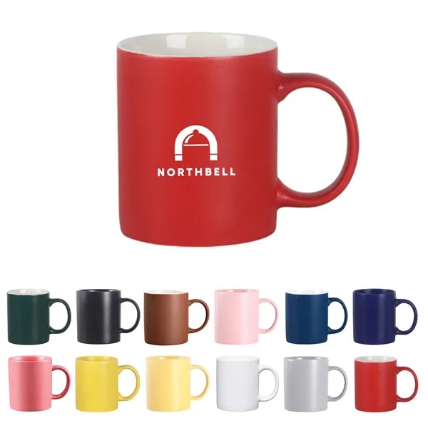11oz Ceramic Mug with C-Shaped Handle
