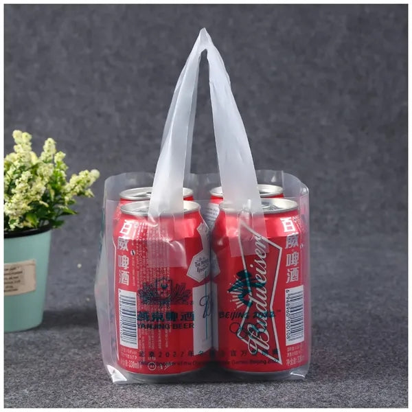 Soft LDPE Poly Shopper tote Bag with plastic handle